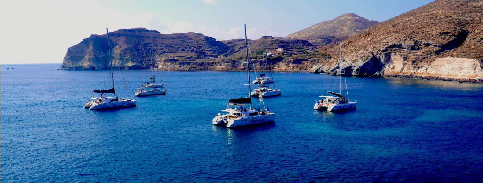 Catamaran day trips in Santorini - FollowmetoGreece